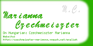 marianna czechmeiszter business card